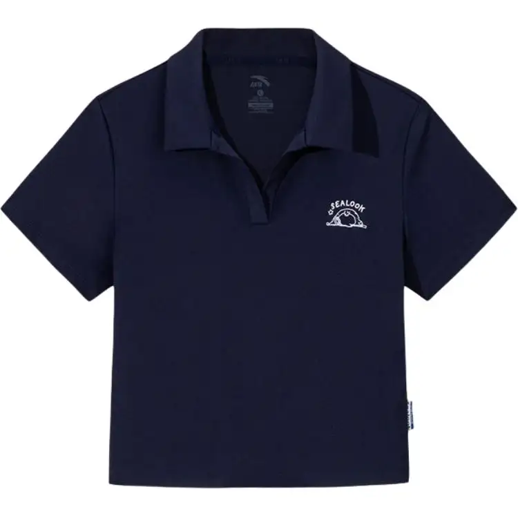 Anta x HAIBAOKANKAN,LIANMINGKUAN Life Collection Polo Shirt Women's Maya Blue