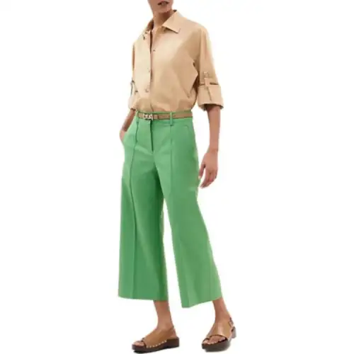HERMES SS25 Casual Pants Women's Green