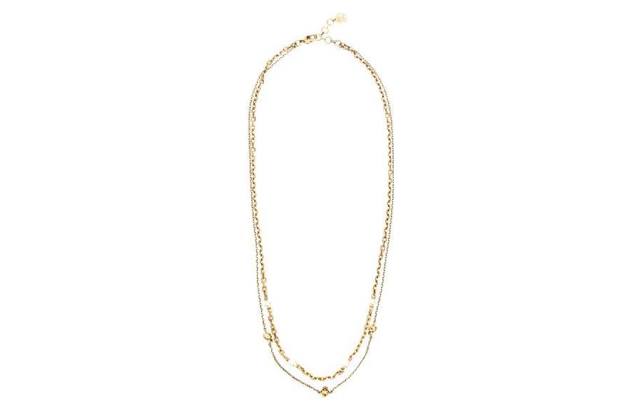 Женское ожерелье Alexander McQueen (золотое)