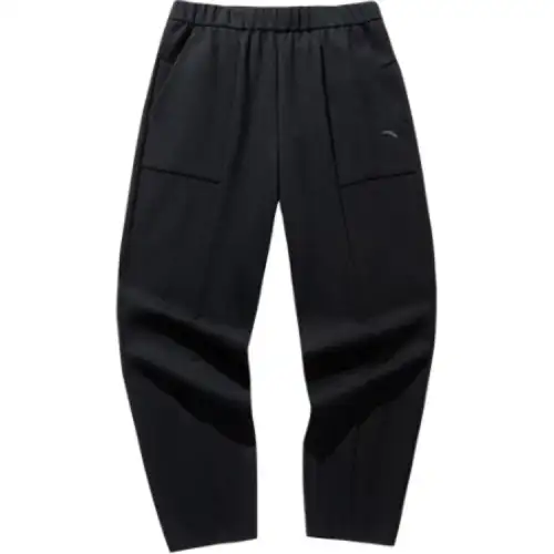 Anta Variety Training Collection Knitted Sweatpants Women's Basic Black
