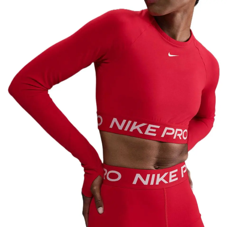 Nike Pro Women's Dri-FIT Cropped Long-Sleeve Top