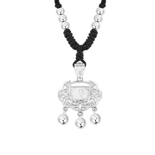 ZSY 999 Fine Silver Material Comes With Girlfriend Silver Necklace Sterling Silver Women's