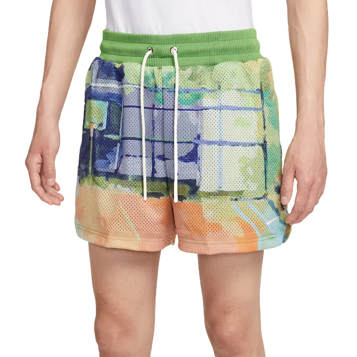 Nike Dri Fit SS25 Sports Shorts Men's Peacock Green/Light Ivory White