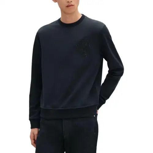 HERMES FW25 Sweatshirt Men's Marine Blue
