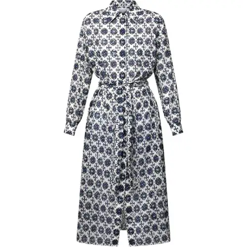 LOUIS VUITTON 3D Monogram Tile Fil Coupé Shirt Dress