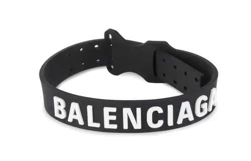 Balenciaga Silicon Brass Necklaces Men's Black