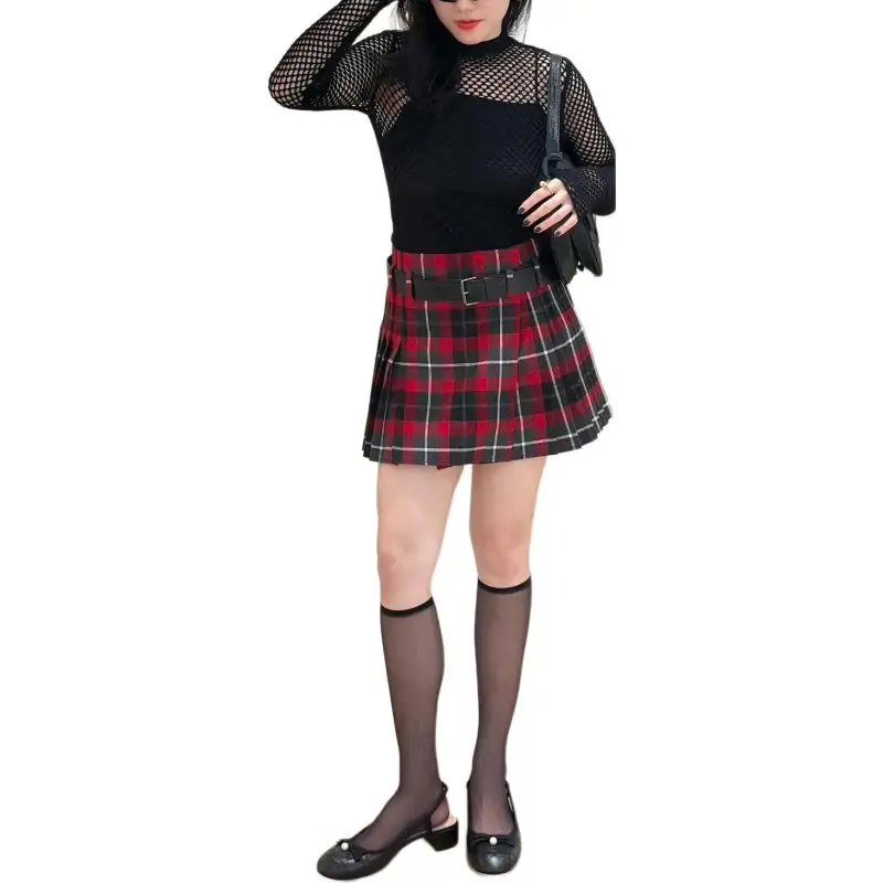 DIOR Casual Short Skirts Women's Red