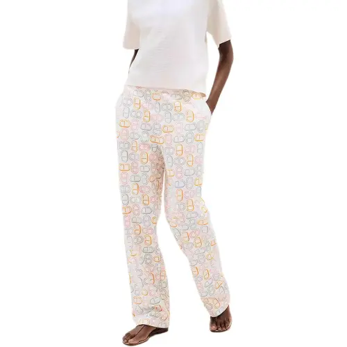 HERMES SS25 Casual Pants Women's Gray White