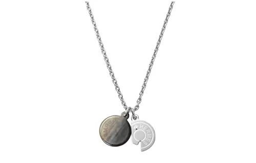HERMES Carrousel Metal Necklaces Unisex Silver