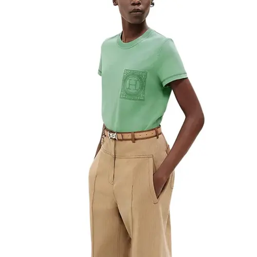 HERMES Regular T Shirt Women's Opal Green