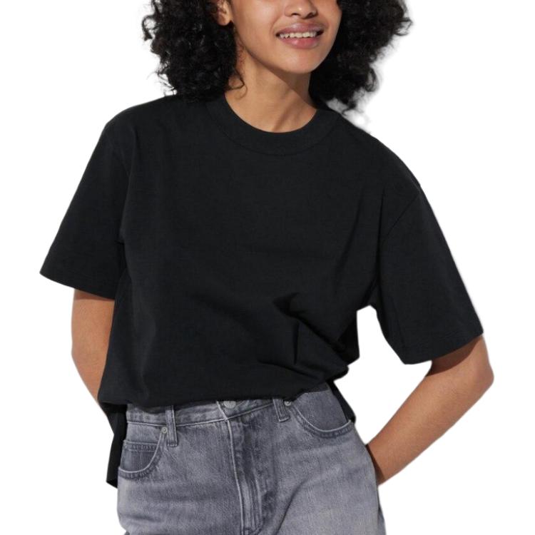 Женская футболка UNIQLO (черная)