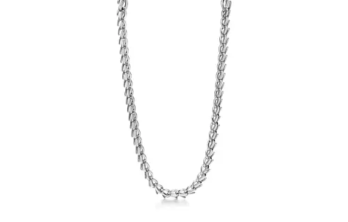 TIFFANY & CO. Forge Necklaces Unisex Silver