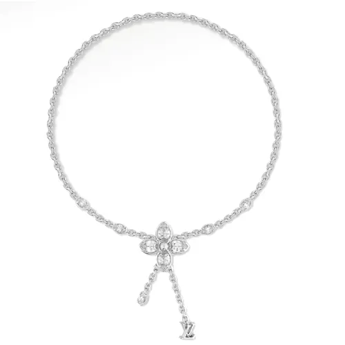 LOUIS VUITTON Metal Necklaces Women's Silver