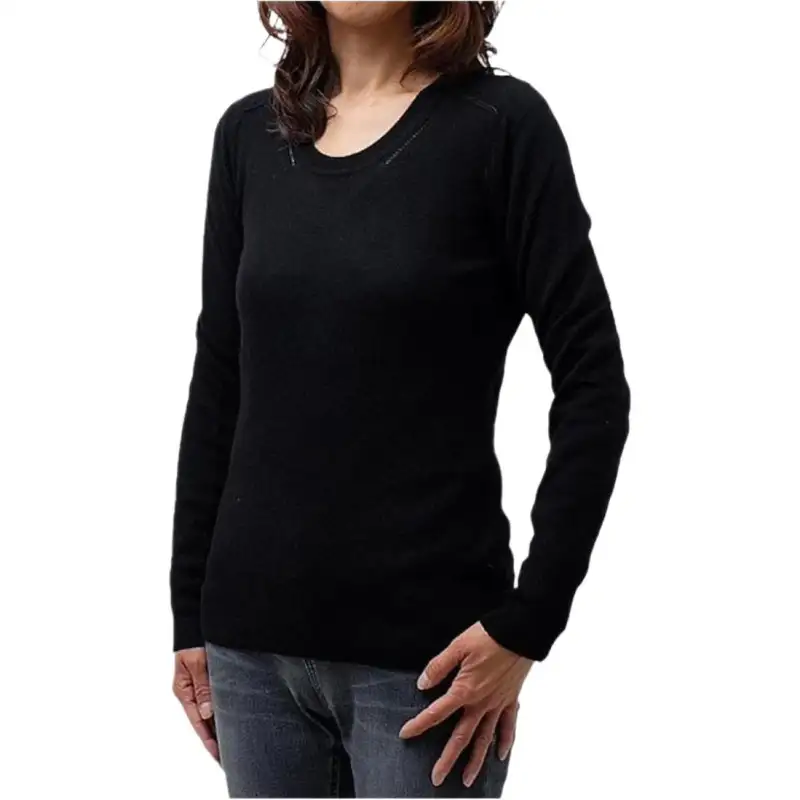 Burberry Sweaters Women's Black Crew Neck Moderate Other