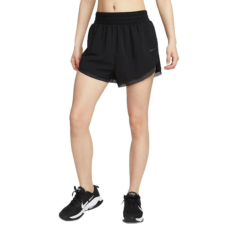 Женские шорты Nike One DF HR 3IN BR (черные)