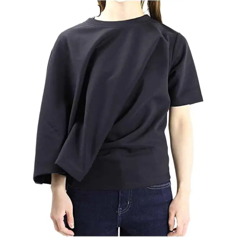 LOEWE Crop Tops Women's Black Crew Neck Moderate
