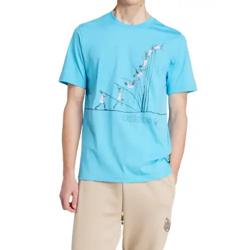 Adidas Originals T Shirt Men's Light Blue