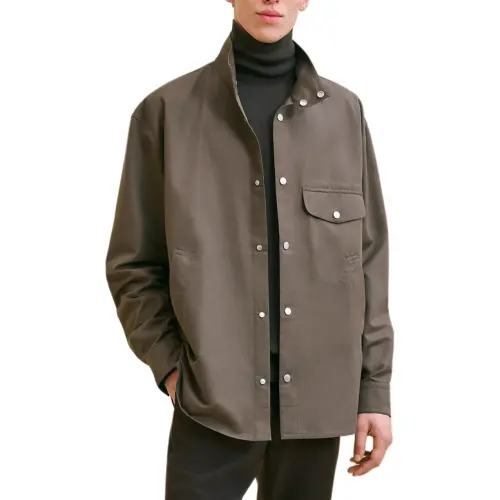 HERMES FW24 Jackets & Coats Men's Basalt Color