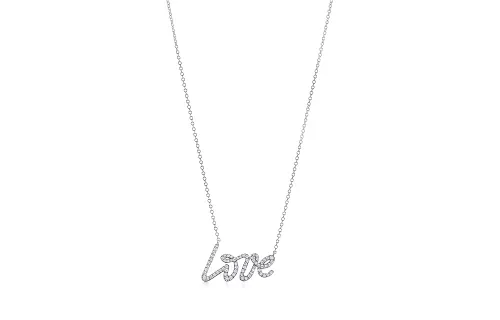 TIFFANY & CO. 18K White Gold Necklaces Women's Silver