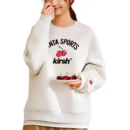 Anta x Kirsh Sports Lifestyle Collection Good Things Will Happen Sweatshirt Women's Gray Heather Gray