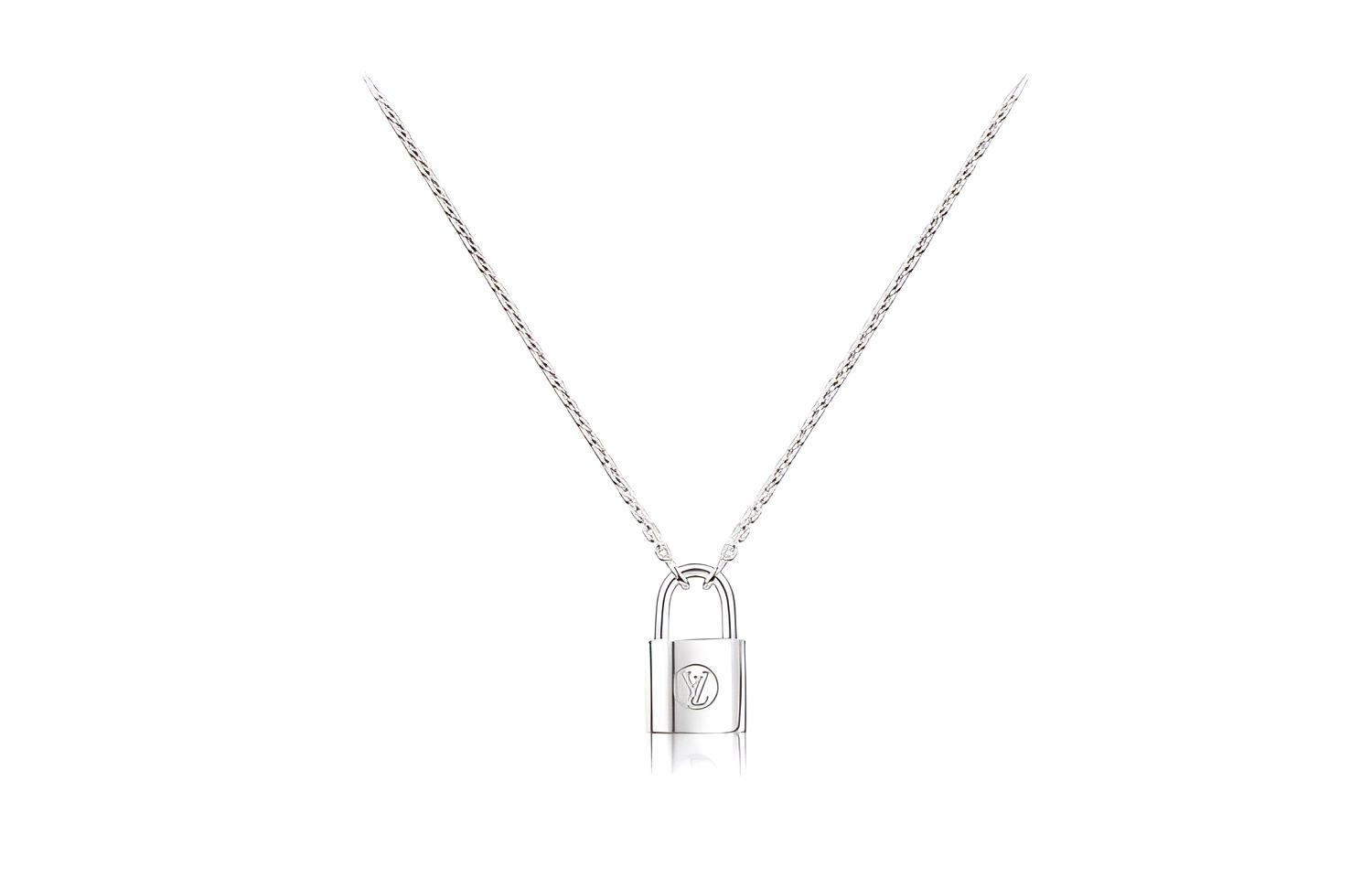 Lv Silver Lockit Pendant Sterling Silver
