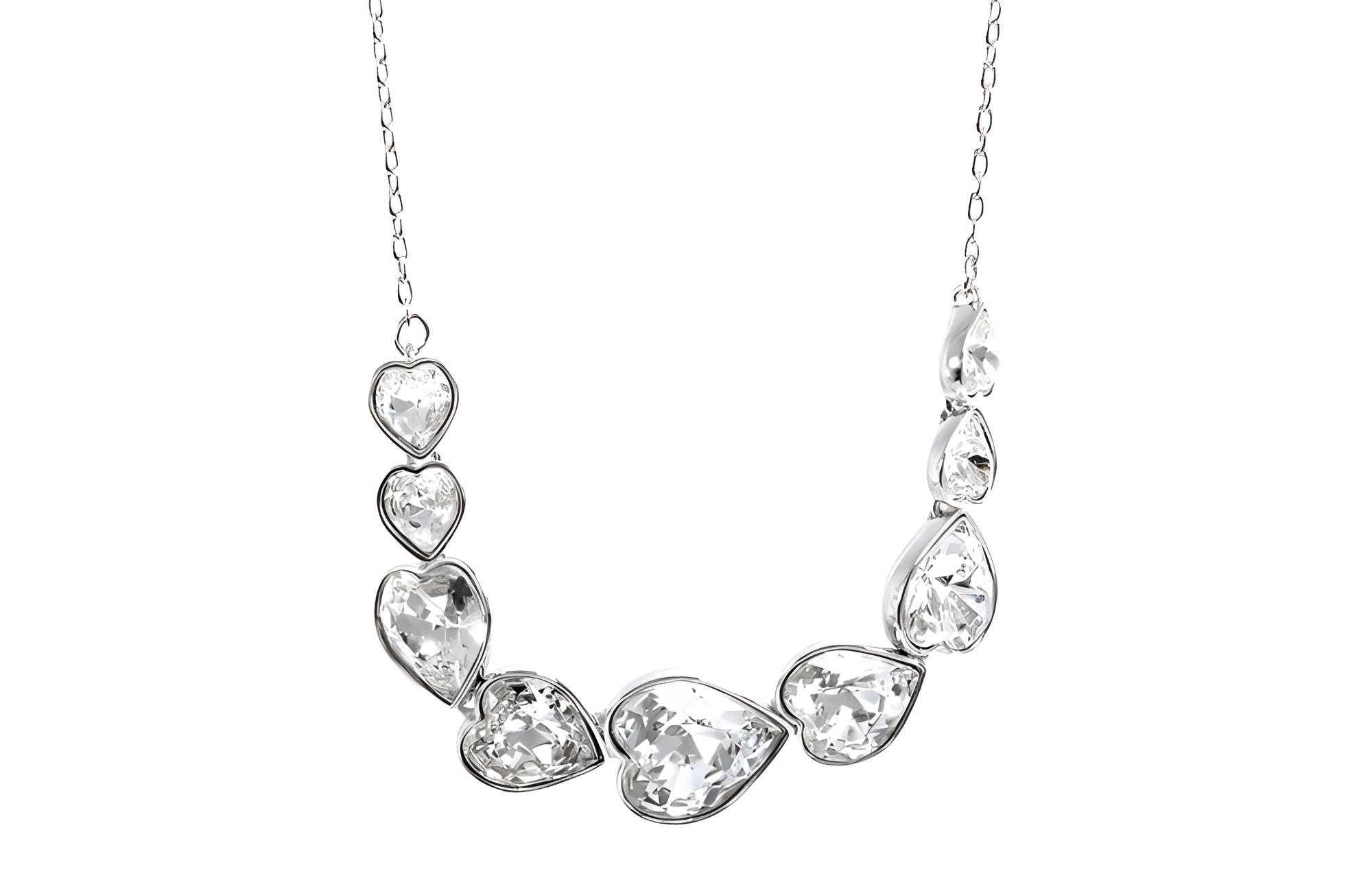 Женская цепочка с подвеской Swarovski Nouba (серебристая)