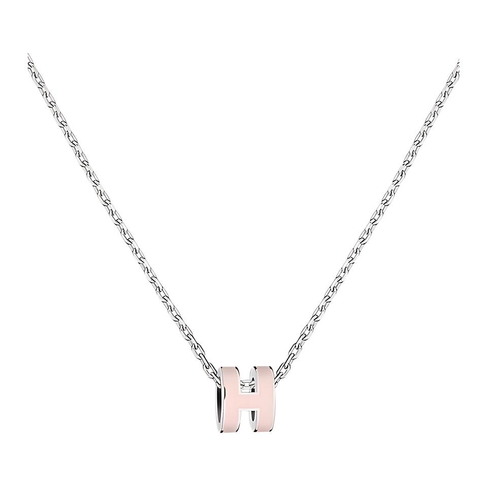 Женская цепочка Hermes Mini Pop H (серебряная) — фото 4