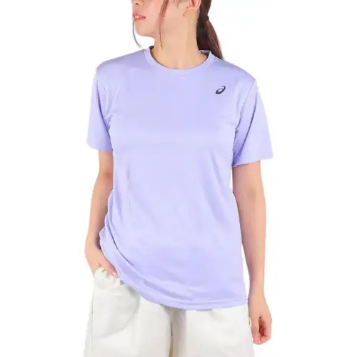 ASICS T Shirts Women's Purple Crew Neck