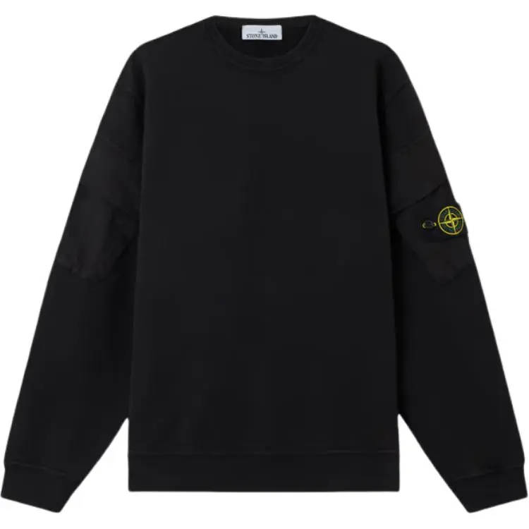 STONE ISLAND Logo Patch Crewneck Sweatshirt