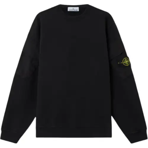 STONE ISLAND Logo Patch Crewneck Sweatshirt
