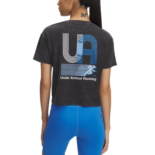 Under Armour T Shirts Women's Black Crew Neck