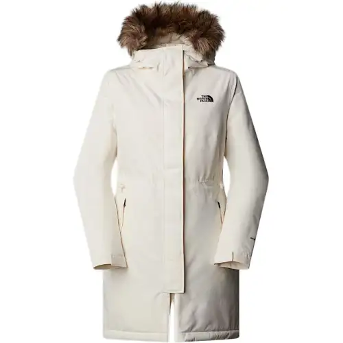 THE NORTH FACE Zaneck FW24 Parka Coat Women's White Sand Dune