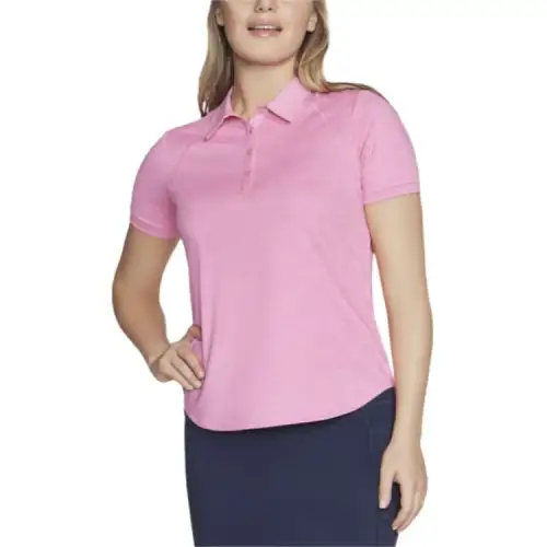Skechers GO DRI SWIFT Polo Shirt Women's Pink