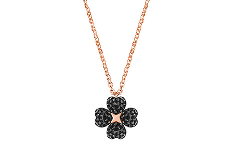 Женская цепочка Swarovski Swarovski Latisha Flower (черная)