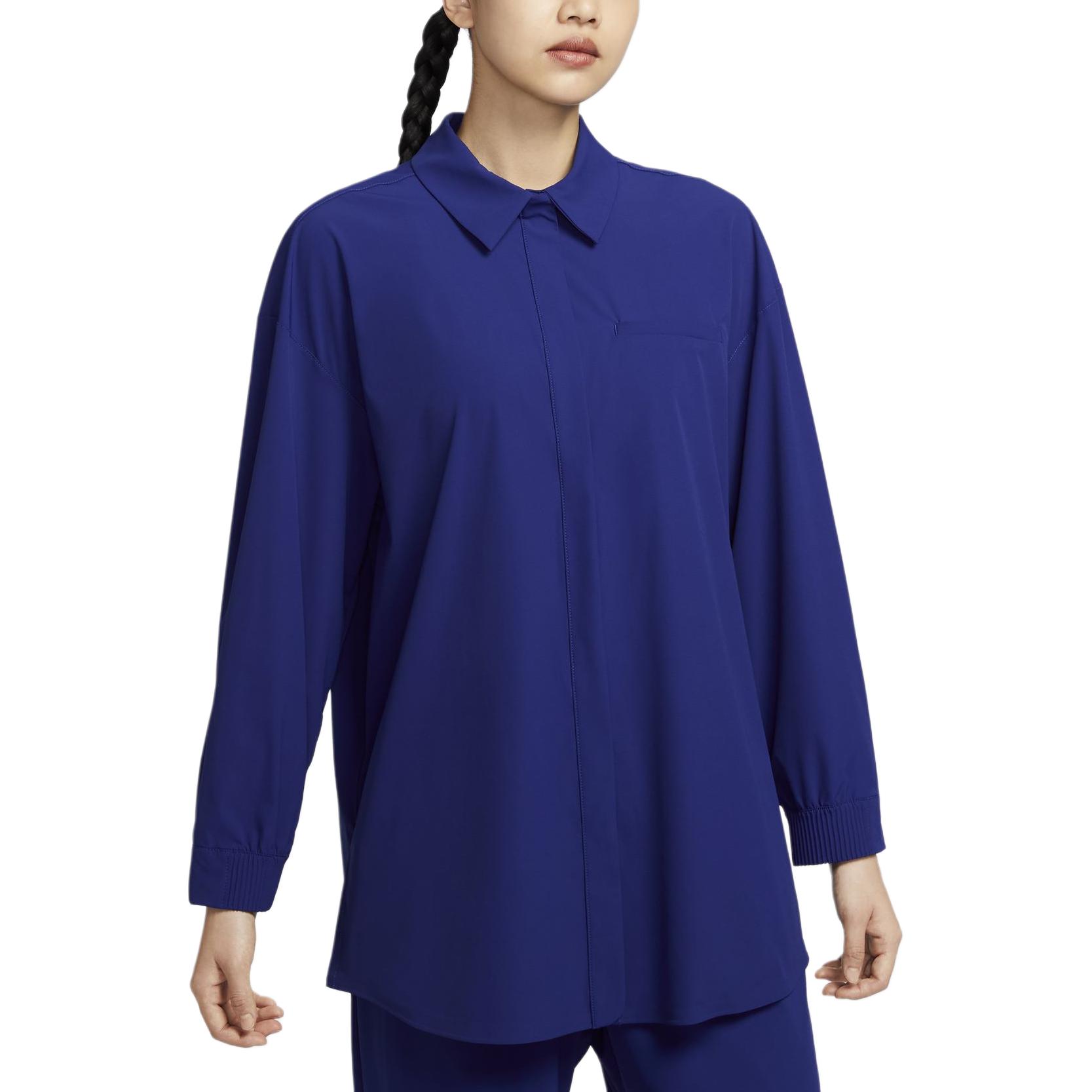 Женская футболка Nike Dri-Fit OVERSIZE (синяя)