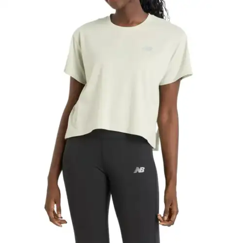 New Balance Drapey Regular T Shirt Women's Beige
