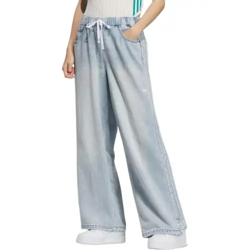 Adidas Originals Jeans Women's Light Denim Blue Moderate Other