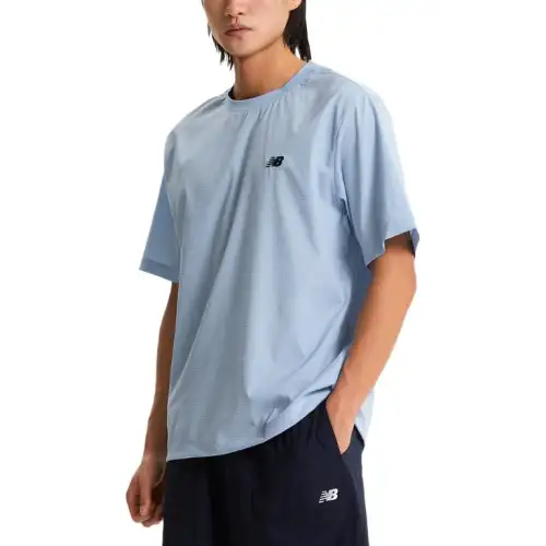 New Balance UNI SUMMERSEMI Over FIT T Shirt Unisex Light Blue