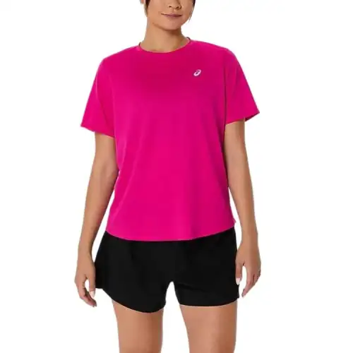 Asics SILVER Regular T Shirt Women's Pink