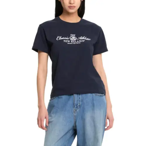 New Balance T Shirt Women's Marine Blue