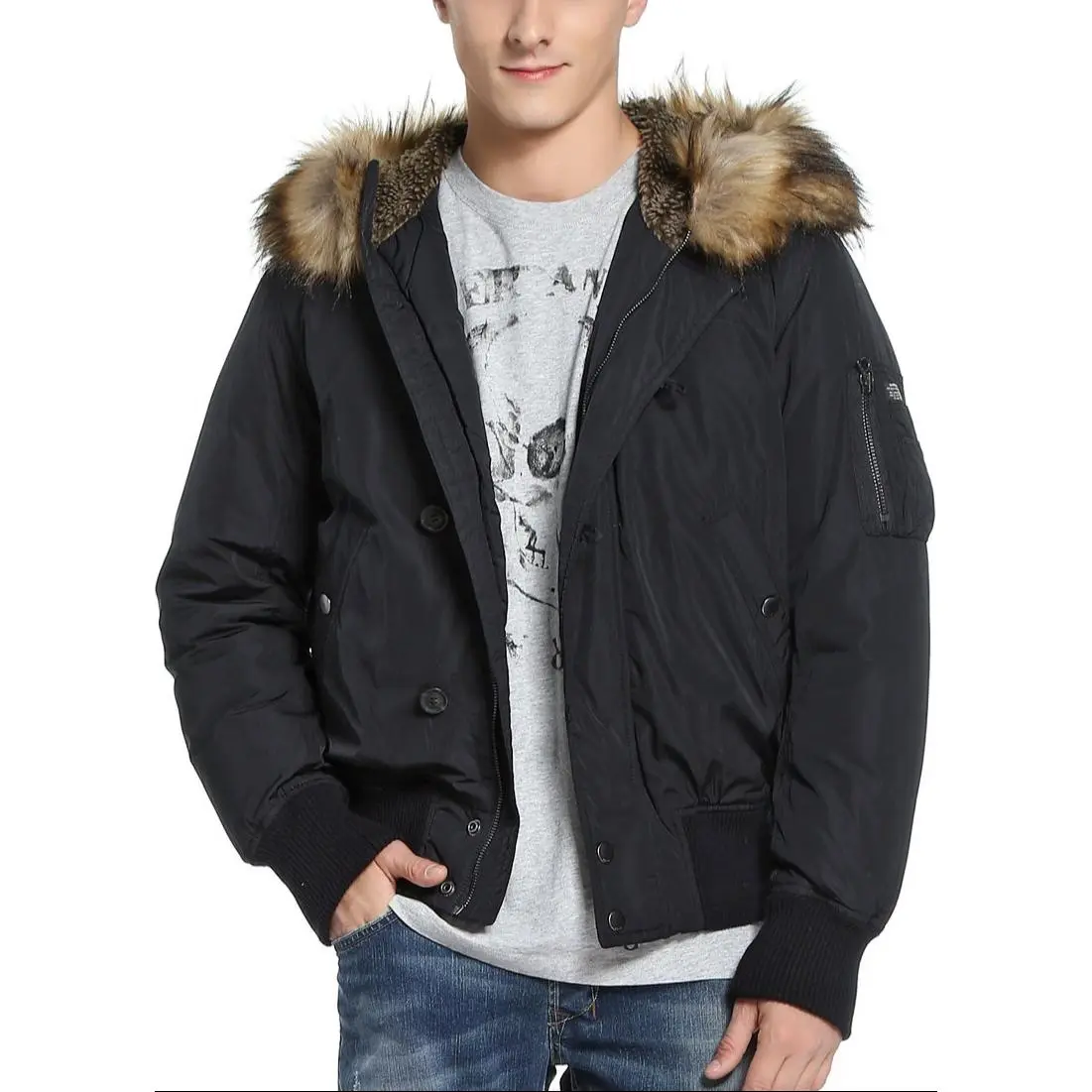 DIESEL Puffer Jacket Men's Black