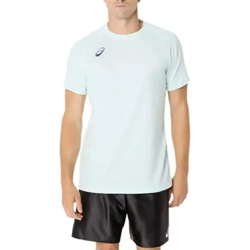 ASICS T Shirts Men's White Crew Neck
