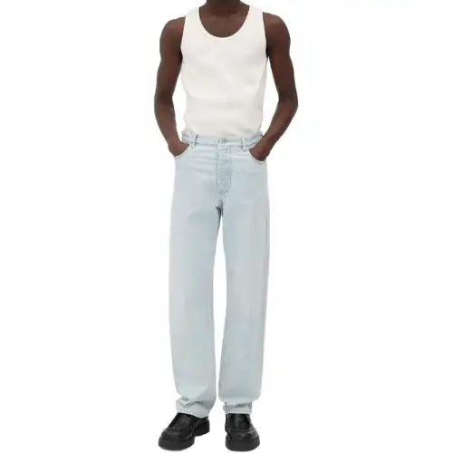 Bottega Veneta Extra Bleached Wide Leg Jeans