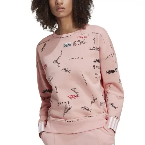 Adidas Originals RYV Women's Sweater Women's Pink/Black
