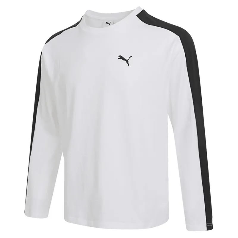 PUMA Prime T-Shirts Men's White Crew Neck Moderate Straight Fit