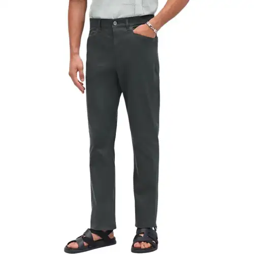 HERMES Jeans Men's Blue Moderate Straight Fit Pants