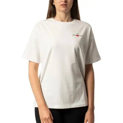 Converse T Shirts Women's White Crew Neck