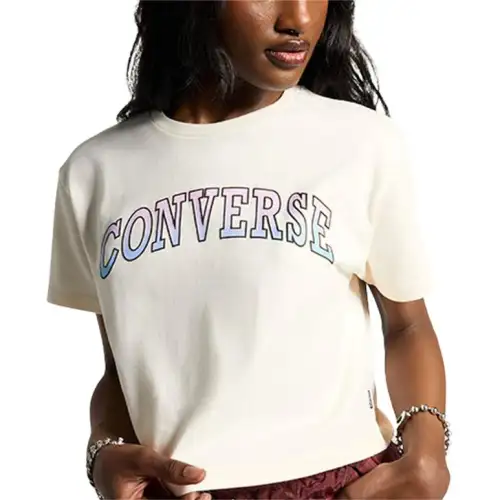 Converse T Shirts Women's White Crew Neck