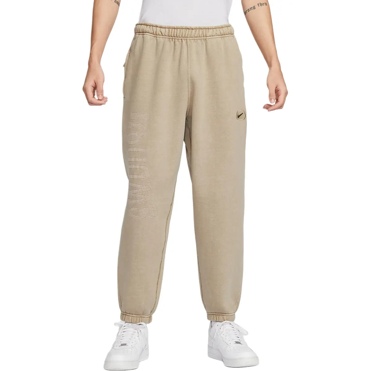 Nike Casual Pants Men's Beige Moderate Cuffed Pants