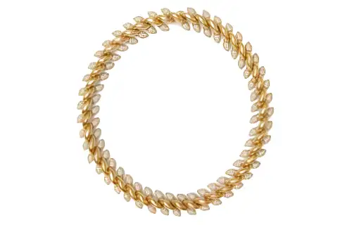 Burberry Gold Plated Silver, Cubic Zirconia Necklaces Men's Gold